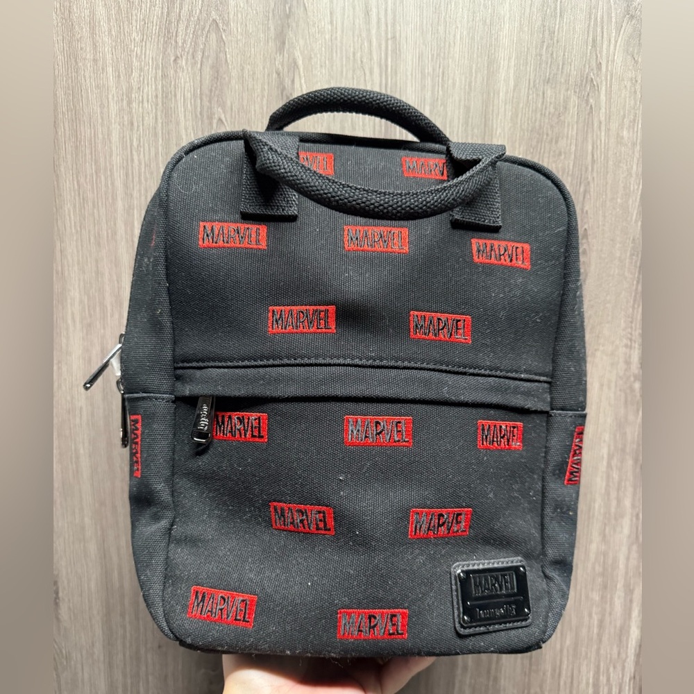 Loungefly Marvel logo backpack